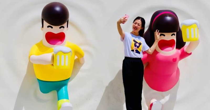 超可愛！西海岸新區金沙灘啤酒城IP形象發布